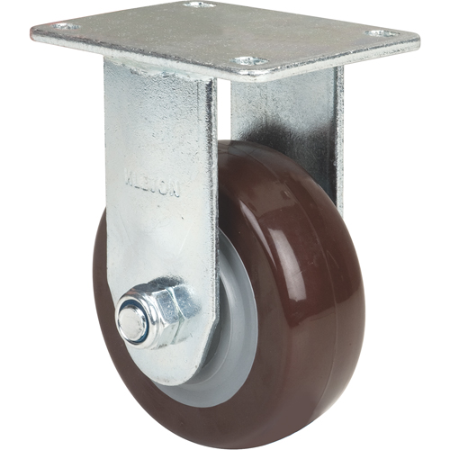 Caster, Rigid, 4" (101.6 mm), Polyurethane, 440 lbs. (199.58 kg.) NRZ Safety Inc.