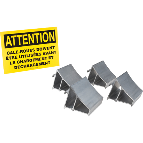 Ensemble de cales-roue en aluminium, 7" la x 6" p x 6" h NRZ Safety Inc.