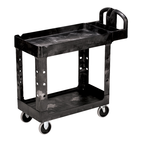 Heavy Duty Utility Cart - 4500-88, 2 Tiers, 17-1/8" x 33-1/4" x 39", 500 lbs. Capacity NRZ Safety Inc.
