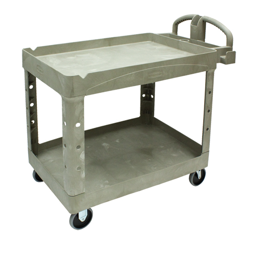 Heavy Duty Utility Cart - 4520-88, 2 Tiers, 25-1/4" x 39" x 44", 500 lbs. Capacity NRZ Safety Inc.