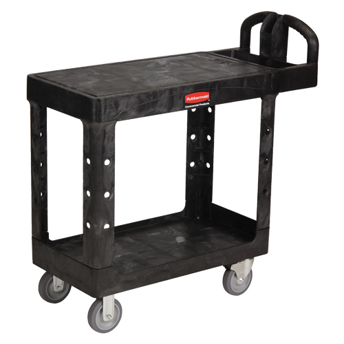 Flat Shelf Heavy Duty Utility Cart - 4505-00, 2 Tiers, 17-1/4" x 38-1/10" x 38-1/2", 500 lbs. Capacity NRZ Safety Inc.