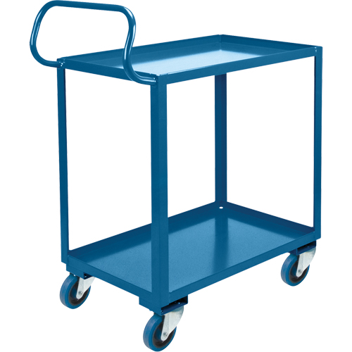 Ergonomic Shelf Truck, 800 lbs. Capacity, Steel, 26" W x 37" H x 38" D, Lip Up NRZ Safety Inc.