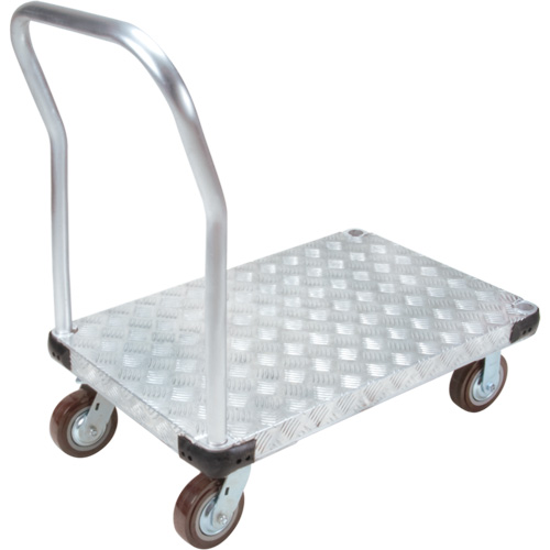 Chariots &agrave; plateforme en aluminium, 24" la x 36" lo, 3400 lb cap, Roues Polyur&eacute;thane NRZ Safety Inc.