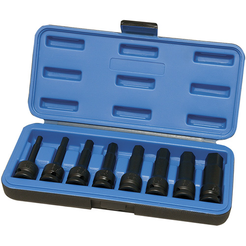Metric Impact Socket Set, Hex, 1/2" Drive, 8 Pcs NRZ Safety Inc.