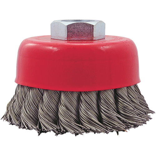 CK3201T Brosse fils nou&eacute;s torsad&eacute;s, 3" dia. x 5/8"-11 arbre NRZ Safety Inc.