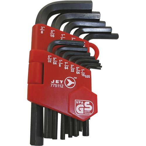 JHK-13 Short Arm Hex Key Set, 13 Pcs., Imperial NRZ Safety Inc.