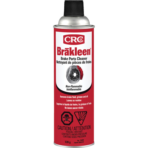 Nettoyant pour pi&egrave;ces de frein Brakleen, Canette a&eacute;rosol NRZ Safety Inc.