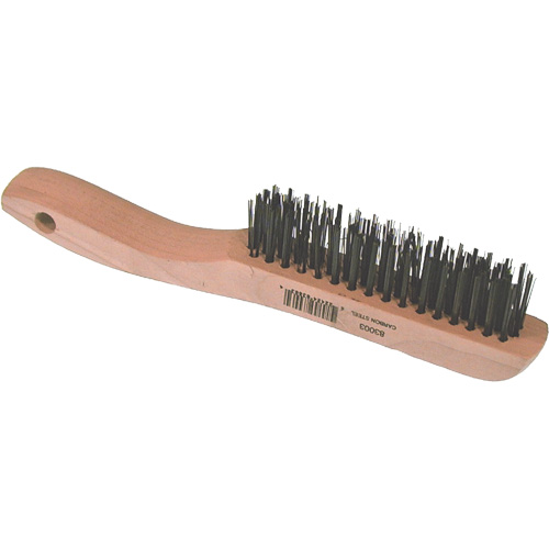Brosse m&eacute;tallique &agrave; fils courts, Acier, 4 x 16 rangs de fils, Longueur 10" NRZ Safety Inc.