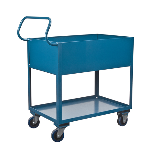 Deep Lipped Service Cart, 2 Tiers, 24" W x 47" H x 36" D, 1200 lbs. Capacity NRZ Safety Inc.