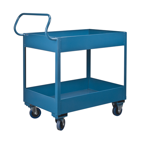 Deep Lipped Service Cart, 2 Tiers, 24" W x 47" H x 36" D, 1200 lbs. Capacity NRZ Safety Inc.