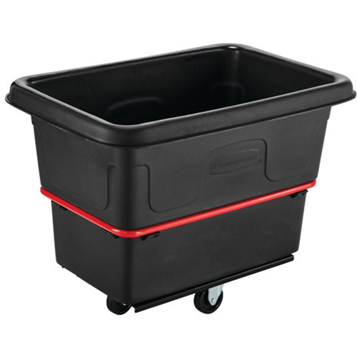 Chariot utilitaire &agrave; usage intensif, Plastique recycl&eacute; noir, 26"/38-3/8" lo x 26"/38-2/5" la x 28-1/4"/28-3-10" h, Volume 8 pi³, Capacit&eacute; 700 lb NRZ Safety Inc.
