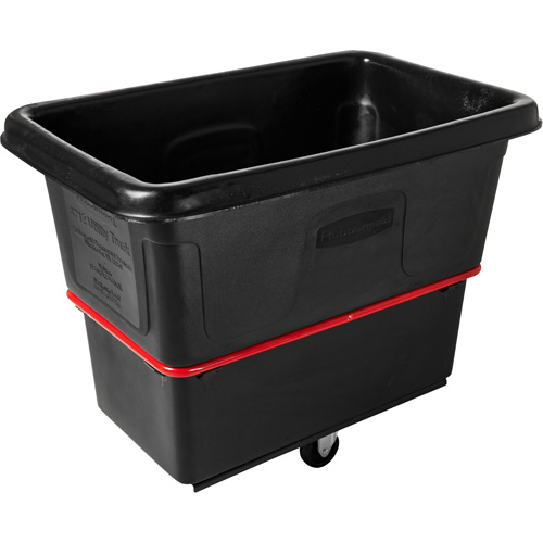 Chariot cubique utilitaire &agrave; usage intensif, Plastique recycl&eacute; noir, 43-1/4" lo x 28" la x 33-3/4" h, Volume 12 pi³, Capacit&eacute; 800 lb NRZ Safety Inc.