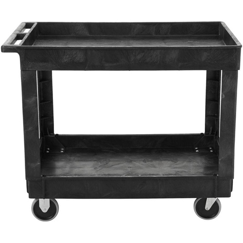 Flat Handle Utility Cart, 2 Tiers, 40" x 32-1/4" x 24", 500 lbs. Capacity NRZ Safety Inc.