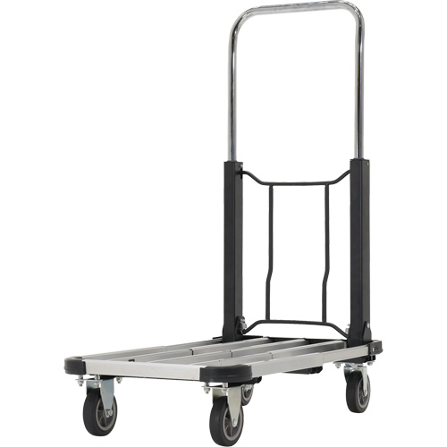 Fold-Up Platform Truck, Stainless Steel, 300 lbs., 28" L x 16" W, 33-1/2" High NRZ Safety Inc.