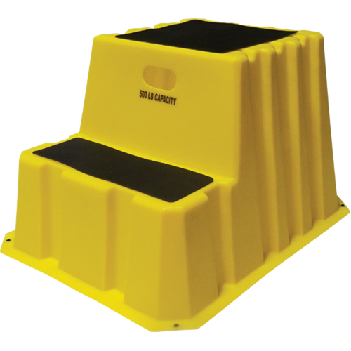 Escabeaux emboîtables industriels, 2 marches, 32-3/4" x 25-3/4" x Hauteur 20-1/2" NRZ Safety Inc.