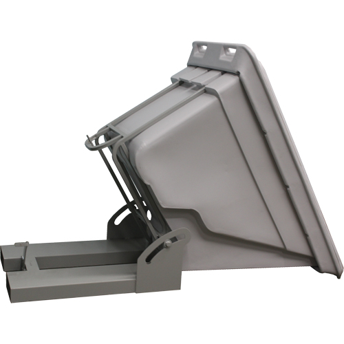 Self Dumping Hopper, Polyethylene, 1 cu.yd., Grey NRZ Safety Inc.