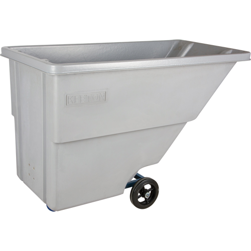 Chariot basculeur en acier, Poly&eacute;thyl&egrave;ne, 0,625 vg³, Capacit&eacute; de charge de 500 lb NRZ Safety Inc.