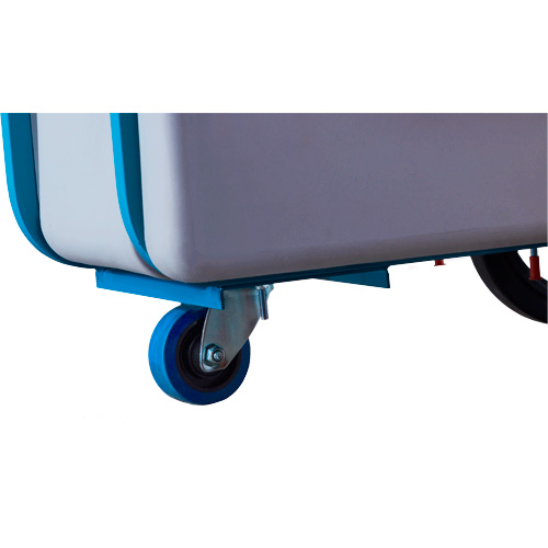 Chariot basculeur en acier, Poly&eacute;thyl&egrave;ne, 0,625 vg³, Capacit&eacute; de charge de 850 lb NRZ Safety Inc.