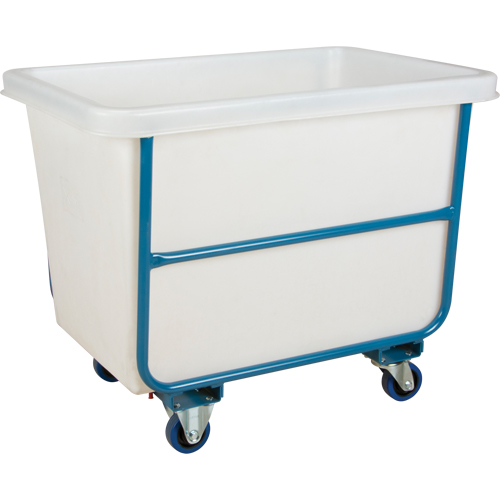 Tapered Wall Box Truck, White Polyethylene, 37" L x 26" W x 31" H, 9 cu. ft. Volume, 1000 lbs. Capacity NRZ Safety Inc.