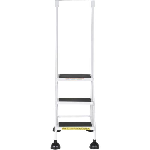 Stop-Step Ladders, 3 Steps, 16" Step Width, 28-11/16" Platform Height, Steel NRZ Safety Inc.