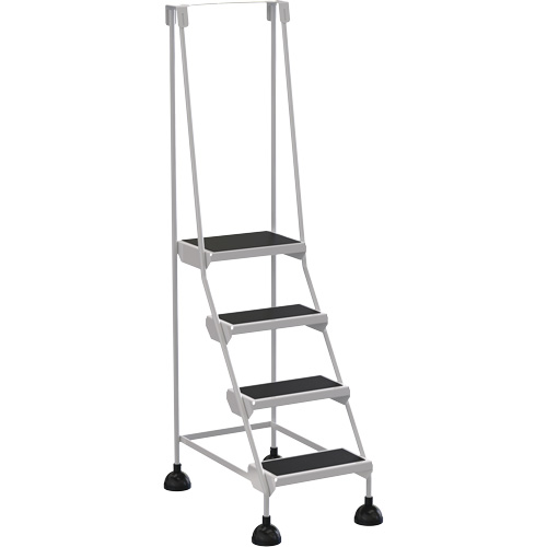 Stop-Step Ladders, 4 Steps, 16" Step Width, 38-3/16" Platform Height, Steel NRZ Safety Inc.