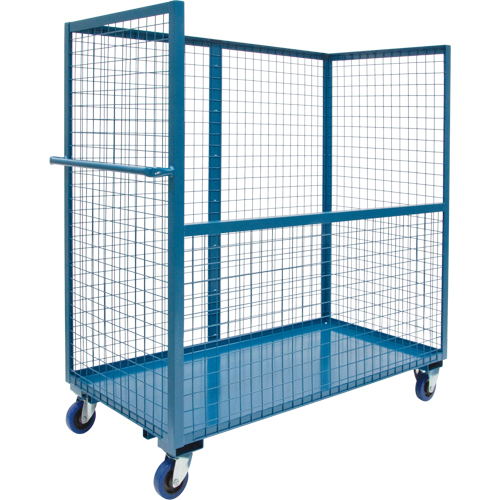 Wire Mesh Stock Truck, Steel, 30" x 55" x 48", 2400 lbs. Capacity NRZ Safety Inc.