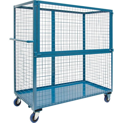 Chariot grillag&eacute; pour transport , Acier, 24" x 55" x 36", Capacit&eacute; 2400 lb NRZ Safety Inc.