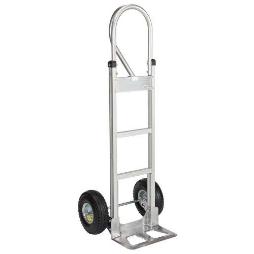 Knocked Down Hand Truck, P-Handle Handle, Aluminum, 52-1/8" Height, 500 lbs. Capacity NRZ Safety Inc.