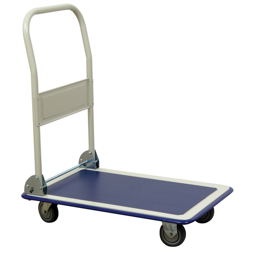 Folding Handle Platform Truck, Steel, 440 lbs., 29" L x 19" W, 32-1/2" High NRZ Safety Inc.