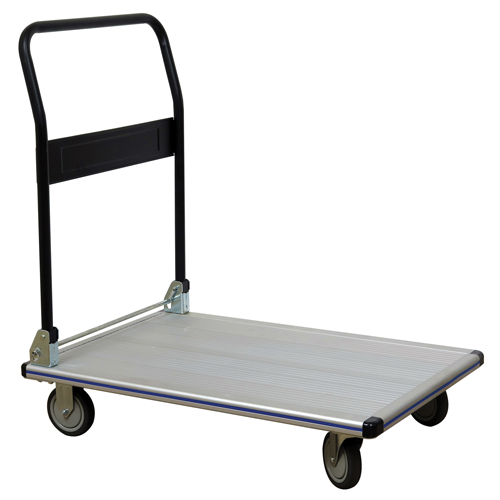 Folding Handle Platform Truck, Aluminum, 550 lbs., 35-1/2" L x 24" W, 35-1/2" High NRZ Safety Inc.