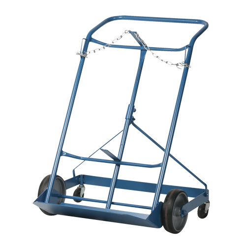 Chariot professionnel CC-2 pour deux bouteilles de gaz, Roues Caoutchouc moul&eacute;, Base de 16-7/8" la x 7-1/4" lo, 500 lb NRZ Safety Inc.
