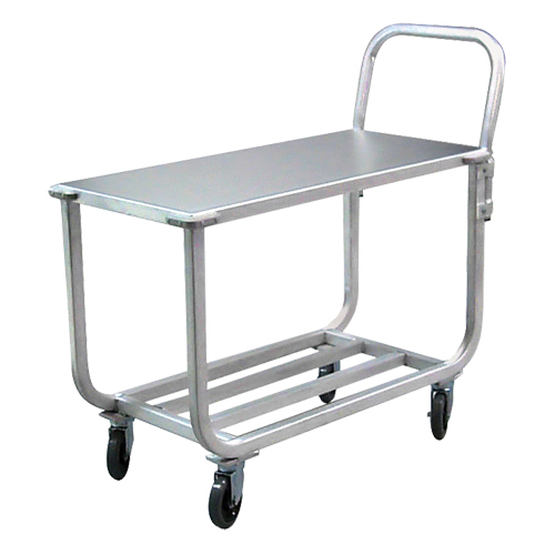 Chariot en aluminium &agrave; plateforme tubulaire, 700 lb Capacit&eacute;, Aluminium, 19" la x 42" ha x 46" p, Bordure vers le bas NRZ Safety Inc.