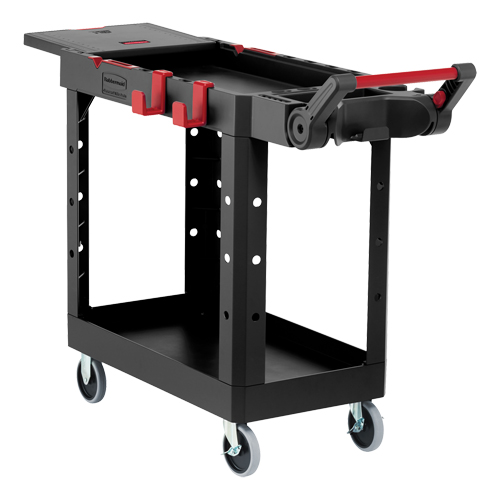 Heavy-Duty Adaptable Utility Cart, 2 Tiers, 25-1/5" x 36" x 51-1/2", 500 lbs. Capacity NRZ Safety Inc.