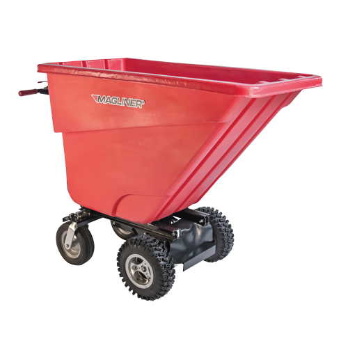 Chariot &agrave; bascule motoris&eacute;, Capacit&eacute; 13.5 cu.ft., 45" h x 26-1/2" la x 68" p NRZ Safety Inc.