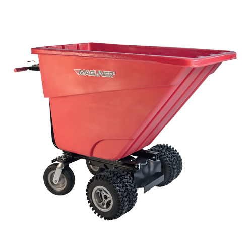 Chariot &agrave; bascule motoris&eacute;, Capacit&eacute; 13.5 cu.ft., 45" h x 33-1/2" la x 68" p NRZ Safety Inc.