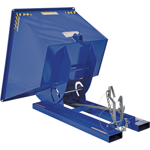 Conteneur autobasculeur, Acier, 1 vg³, Bleu NRZ Safety Inc.