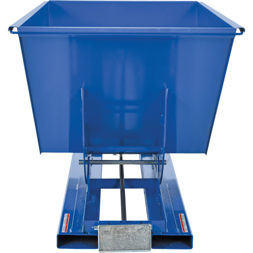 Conteneur autobasculeur, Acier, 1 vg³, Bleu NRZ Safety Inc.