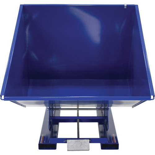 Conteneur autobasculeur, Acier, 2 vg³, Bleu NRZ Safety Inc.