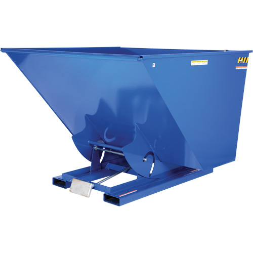 Self-Dumping Hopper, Steel, 2-1/2 cu.yd., Blue NRZ Safety Inc.
