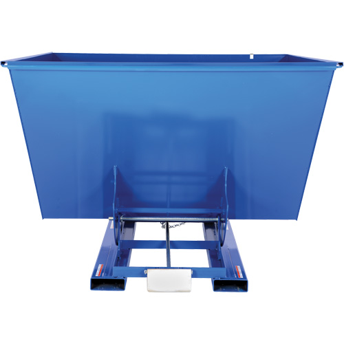 Self-Dumping Hopper, Steel, 2-1/2 cu.yd., Blue NRZ Safety Inc.