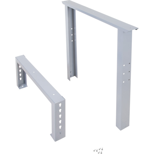 Pattes d'&eacute;tabli pour service industriel, Acier, 30" p x 34" h, Simple NRZ Safety Inc.