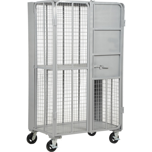 Chariot de s&eacute;curit&eacute; escamotable de s&eacute;rie FST, 1 niveaux, 27" lo x 45" la x 77" h, Cap. 2000 lb NRZ Safety Inc.