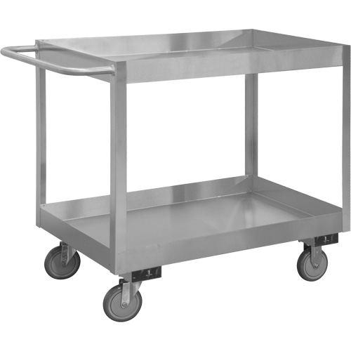Chariot avec tablettes de calibre industriel, 2 Tiers, 24-1/8" la x 35" h x 42" p, Capacit&eacute; 1200 lb NRZ Safety Inc.