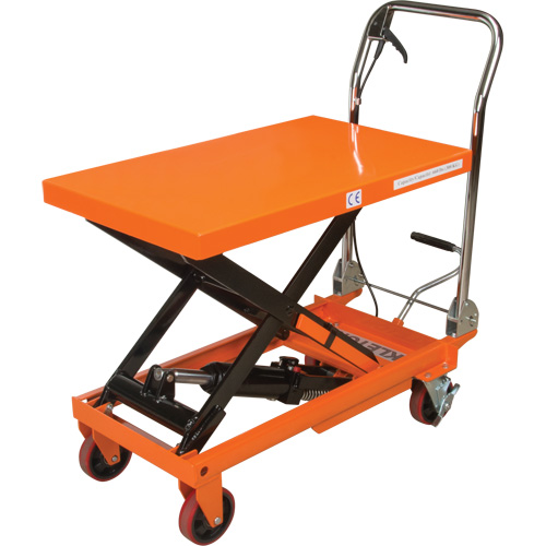 Hydraulic Scissor Lift Table, 32" L x 19-3/4" W, Steel, 660 lbs. Capacity NRZ Safety Inc.
