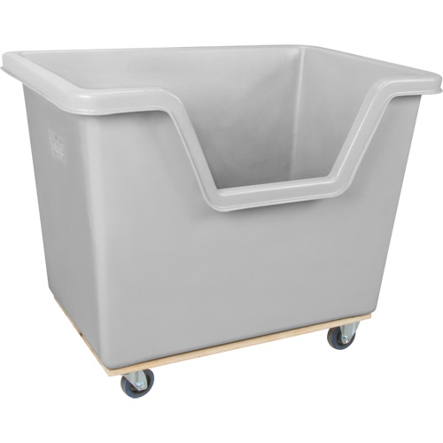 Chariot-caisse &agrave; c&ocirc;t&eacute; ouvert, Poly&eacute;thyl&egrave;ne, 45-3/4" lo x 31-1/4" la x 37-3/4" h, Volume 22 pi³, Capacit&eacute; 1000 lb NRZ Safety Inc.