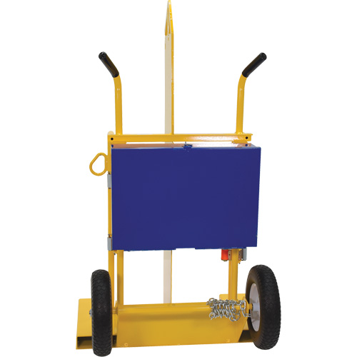 Welding Cylinder Torch Cart, Foam-Filled Wheels, 24" W x 19-1/2" L Base, 500 lbs. NRZ Safety Inc.