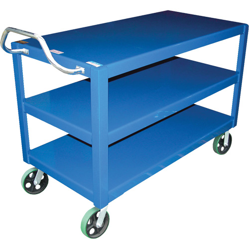 Chariot &agrave; poign&eacute;e ergonomique Ergo-Handle, 4000 lb Capacit&eacute;, Acier, 24-1/2" la x 41" ha x 54-7/8" p, Bordure vers le bas NRZ Safety Inc.