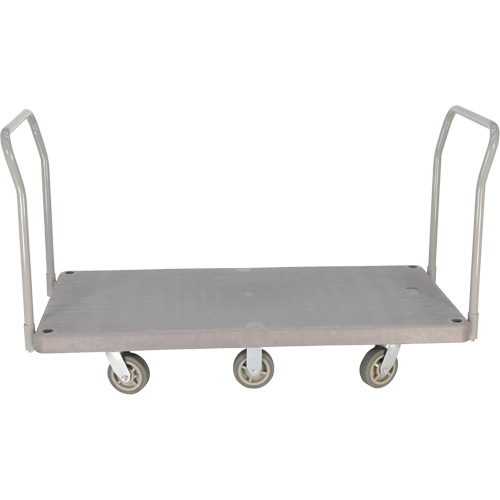 Heavy Duty Plastic Platform Truck, 60" L x 30" W, 3000 lbs. Cap., Polyurethane Wheels NRZ Safety Inc.