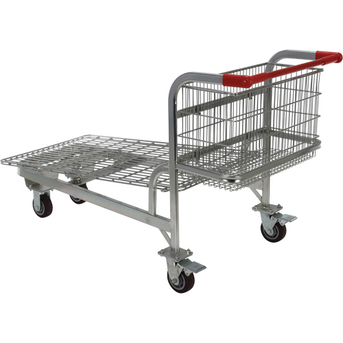 Chariot en treillis emboîtable, Acier, 28-3/4" x 37-1/16" x 59-5/8", Capacit&eacute; 275 lb NRZ Safety Inc.