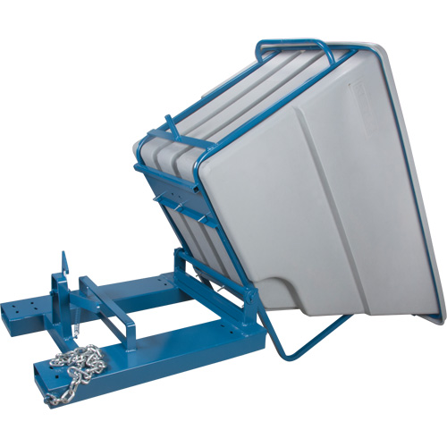 Conteneurs autobasculeurs, Poly&eacute;thyl&egrave;ne, 1-1/10 vg(3), Gris NRZ Safety Inc.